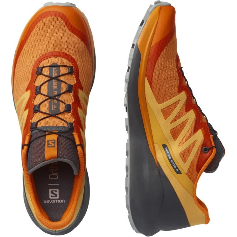 Tenis Para Trail Running Salomon Sense Ride 4 Hombre Naranjas | MX ZDOH641